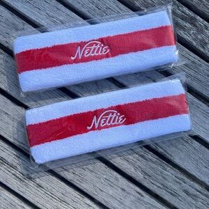 Nettie Red and White Headbands